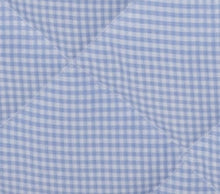 Cargar imagen en el visor de la galería, PAÑALERA CUADRITOS AZUL Y BLANCO, CON ACCESORIOS